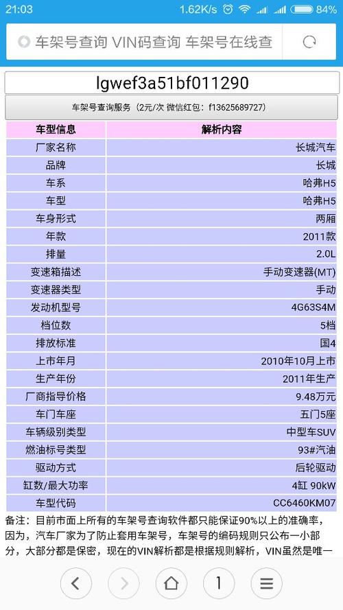 车辆识别代号查询-车辆识别代号查询车辆型号